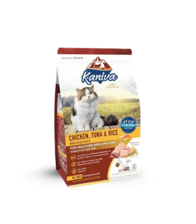 Kaniva Chicken, Tuna and Rice Cat Food 400g.