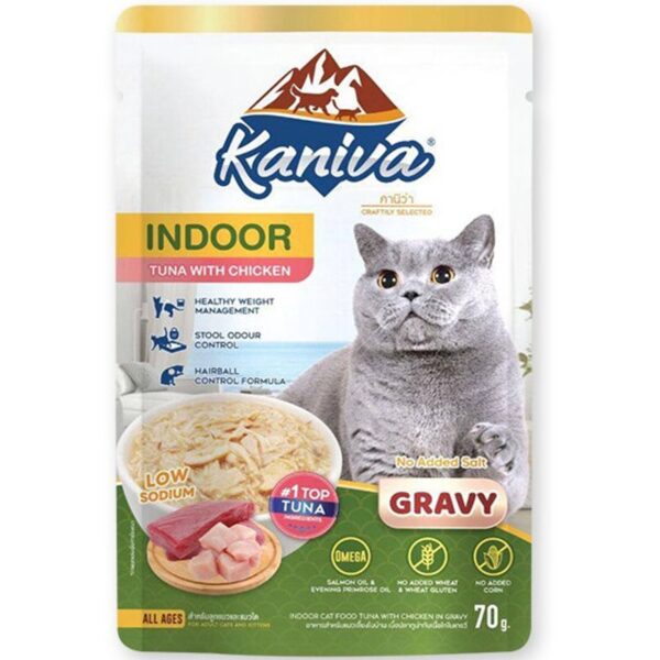 Kaniva Indoor Tuna & Chicken Gravy 70gm