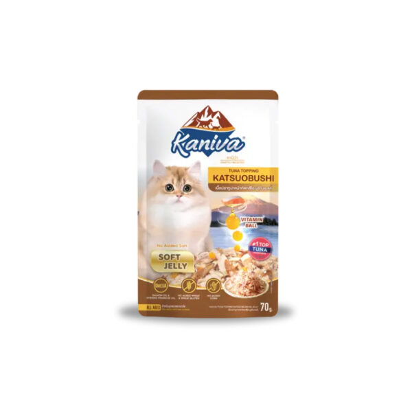 Kaniva Tuna Topping Katsuobushi Soft Jelly Pouch 70gm