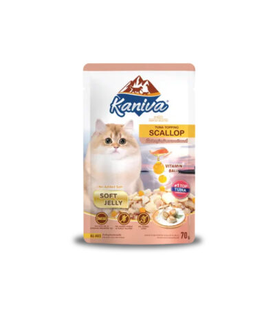 Kaniva Tuna Topping Scallop Soft Jelly Pouch 70gm