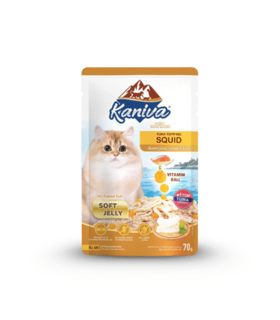 Kaniva Tuna Topping Squid Soft Jelly Pouch 70gm