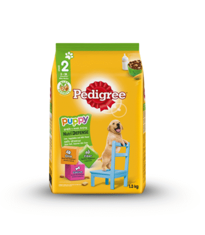 Pedigree Dry Puppy Food Liver Vegetables and Milk Flavor 1.3kg