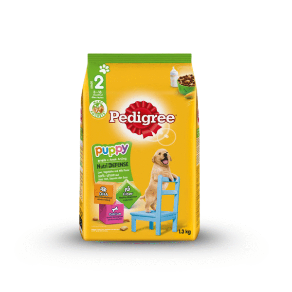 Pedigree Dry Puppy Food Liver Vegetables and Milk Flavor 1.3kg