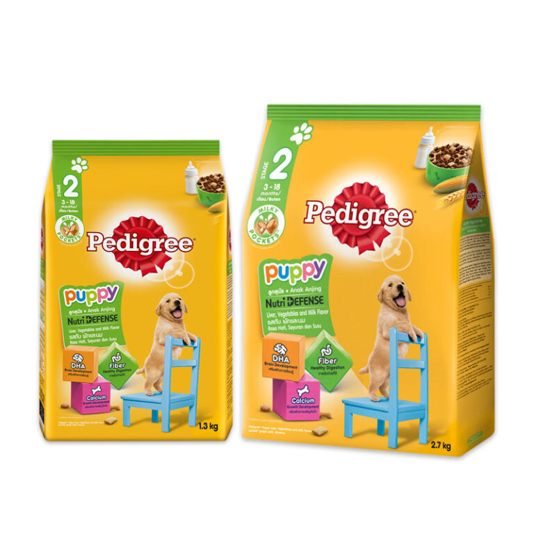 Pedigree Dry Puppy Food Liver, Vegetables and Milk Flavor 1.3kg