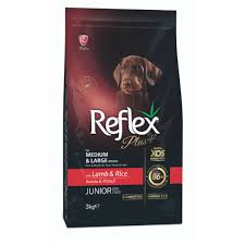 Reflex Plus Junior Dog Food with Lamb and Rice 3Kg