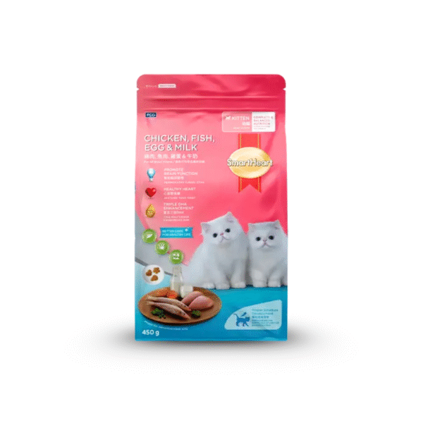 SmartHeart Kitten Chicken Fish Egg and Milk 450gm