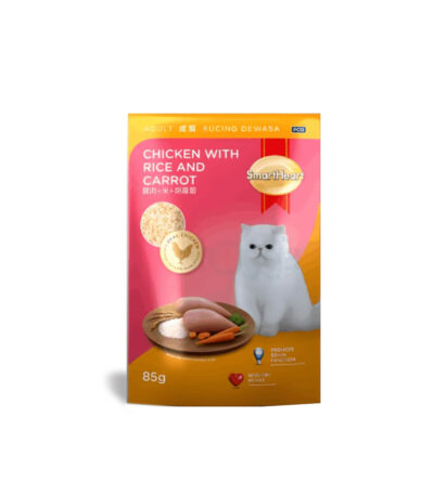 SmartHeart cat chick with rice and carrot Pouch 85gm