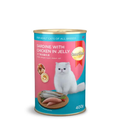SmartHeart Cat Sardine with Chicken in Jelly 400g