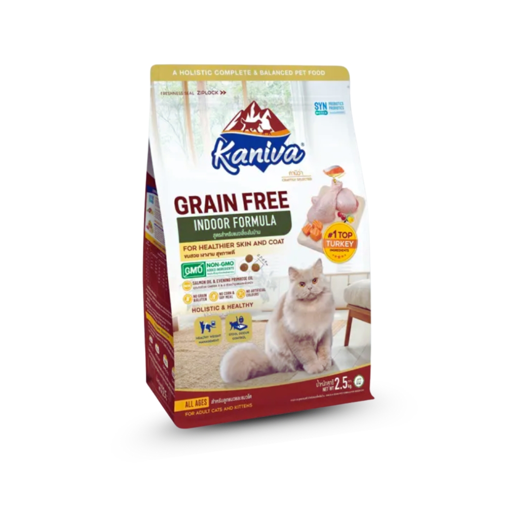 KANIVA GRAIN FREE FORMULA FOR INDOOR CAT 2.5 KG kaniva grain free formula for indoor cat 2.5 kg