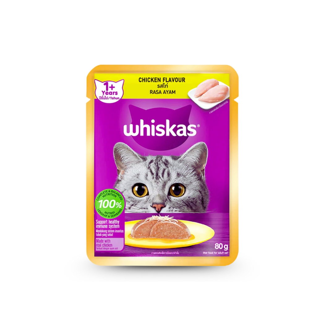 Whiskas Pouch Chicken Flavour 80gm